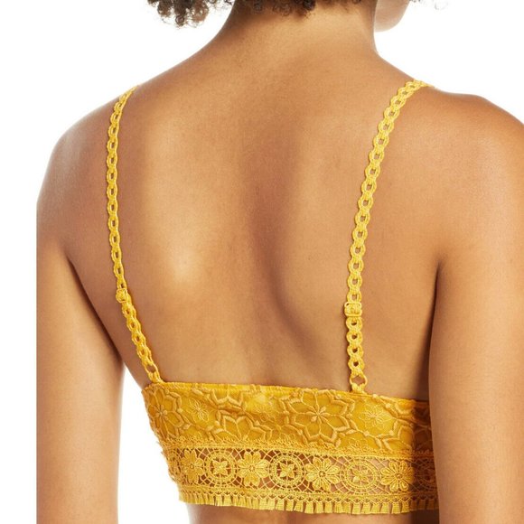 NWT Free People Ella Soft Lace Longline Bralette M - Picture 12 of 13